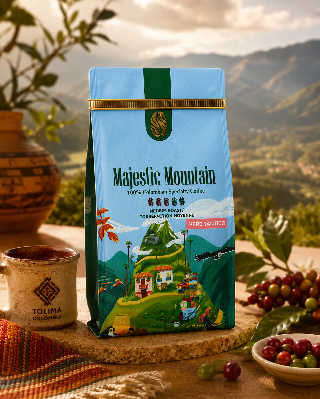 Colombian Specialty Coffee 250g - Majestic Mountain "Pere Tantico"